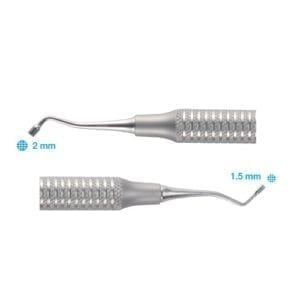Hollow Handle Plugger Black Serrated 0-1