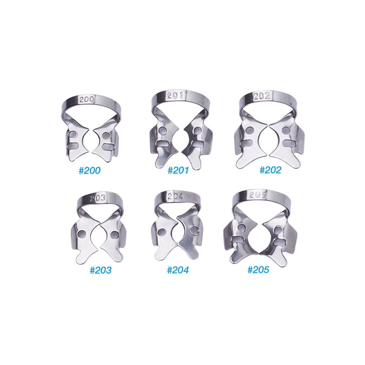 Molar Clamps with Dam-Engaging Projections