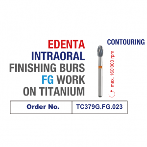 edenta intraoral contouring carbide burs chart