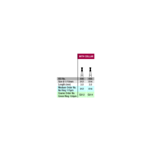 Verdent Diamond Bur FG With Collar ISO No. 806 5pcs